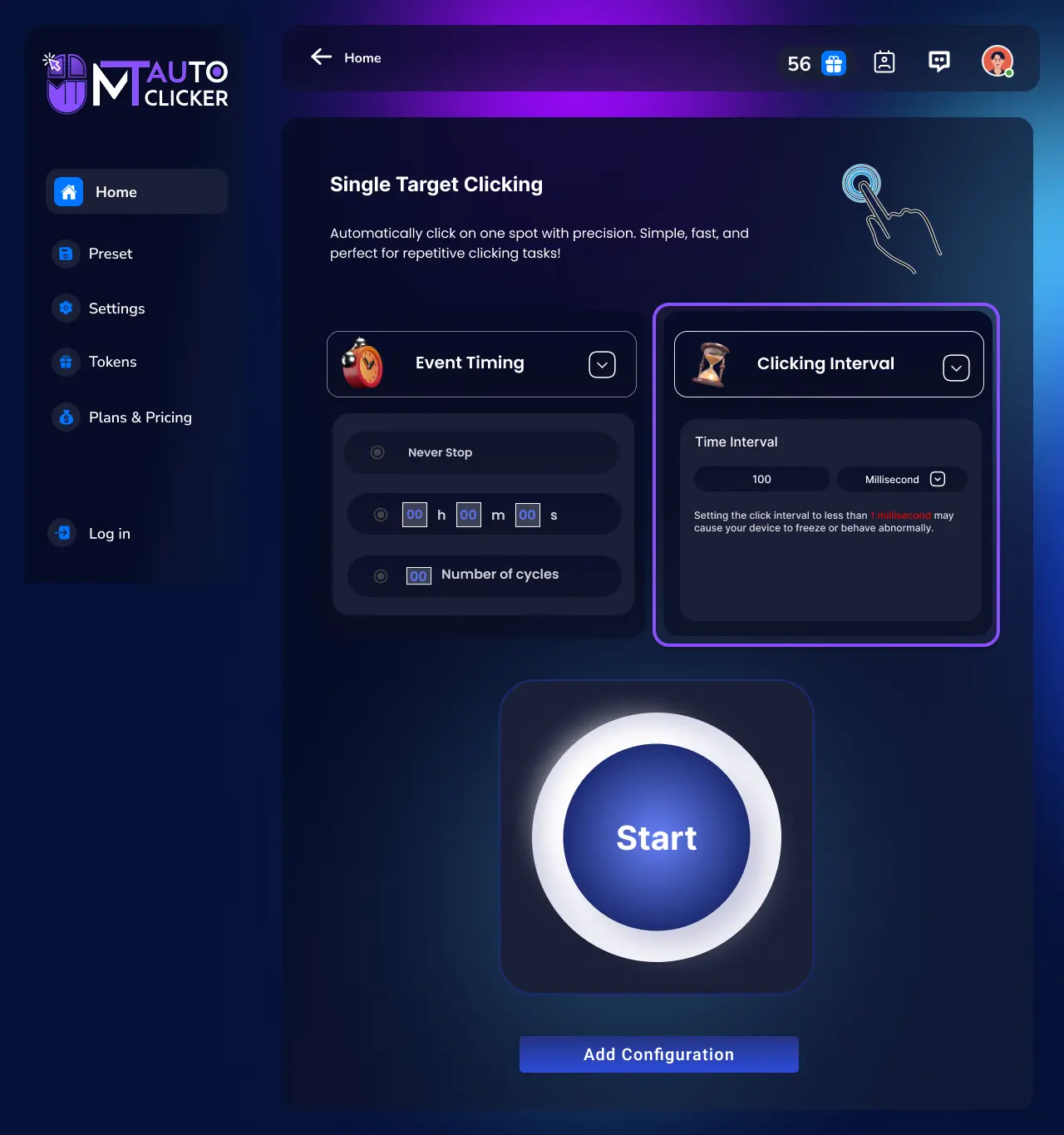 Step 2: Select Time Interval